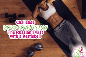 Russian twist with kettlebell