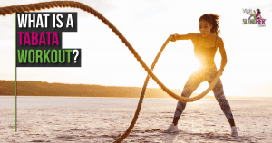 Woman in Tabata workout