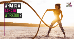 Woman in Tabata workout