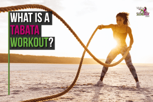 Woman in Tabata workout