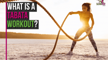 Woman in Tabata workout