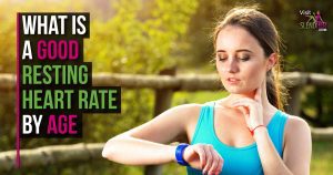 Woman checking heart rate from jogging