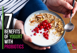 Yogurt with probiotics