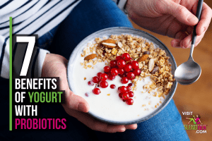 Yogurt with probiotics