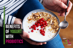 Yogurt with probiotics