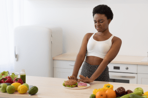 Focus on fresh fruits and vegetables to improve gut health.