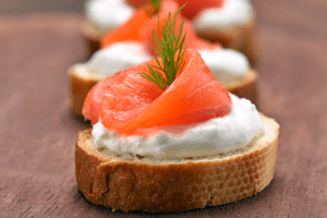 salmon toppings