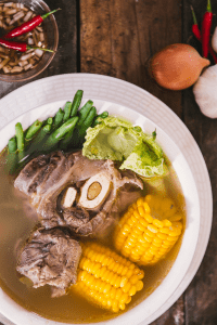 Beef with corn Bone Broth Benefit