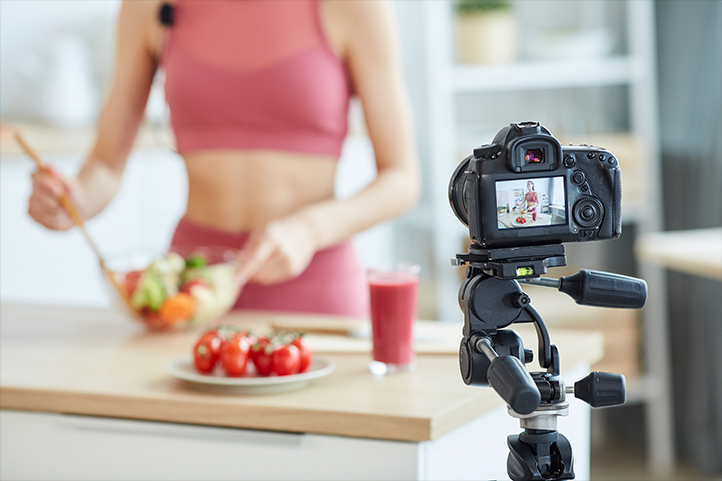 woman preparing healthy foods